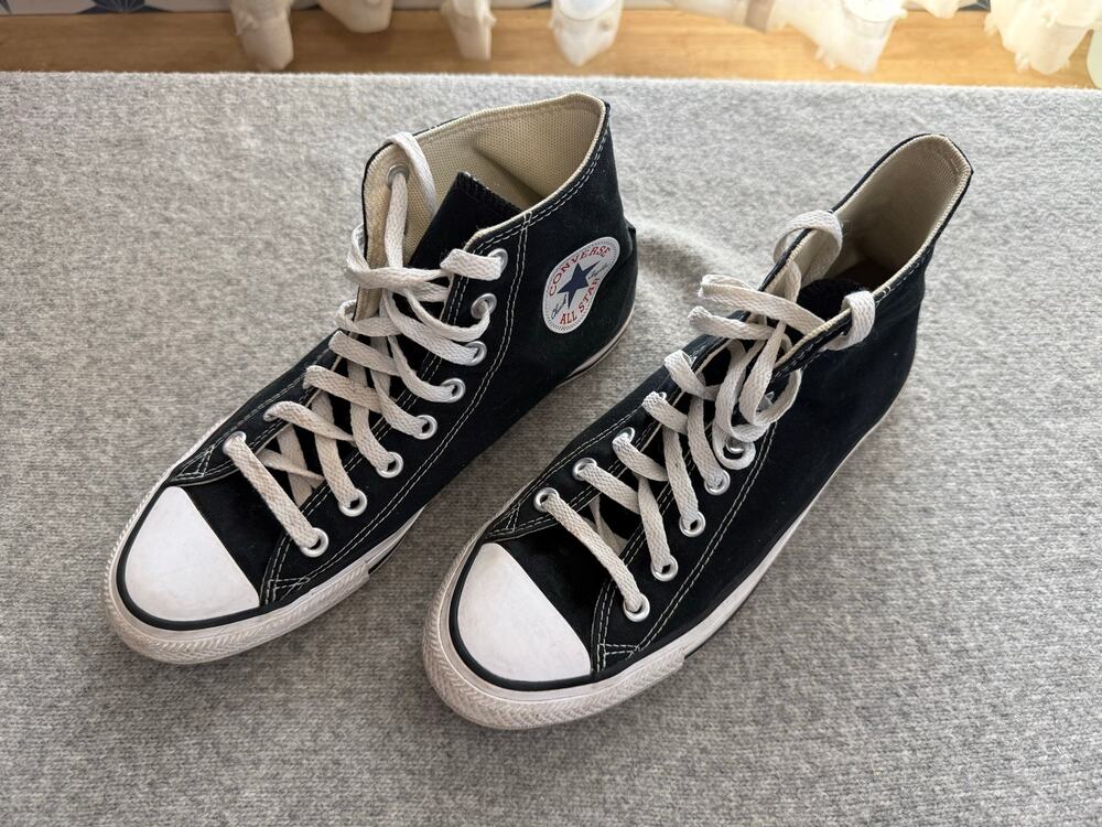 Converse Chuck Taylor All Star Black High Top Sneakers Mens 7.5 Womens 9.5 M9160